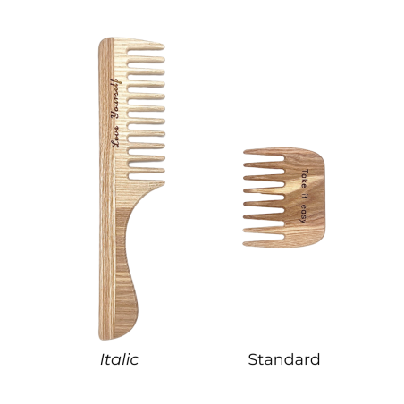 Extra-Wide Wooden Comb | For Curly & Wavy Hair, Reduces Frizz and Breakage