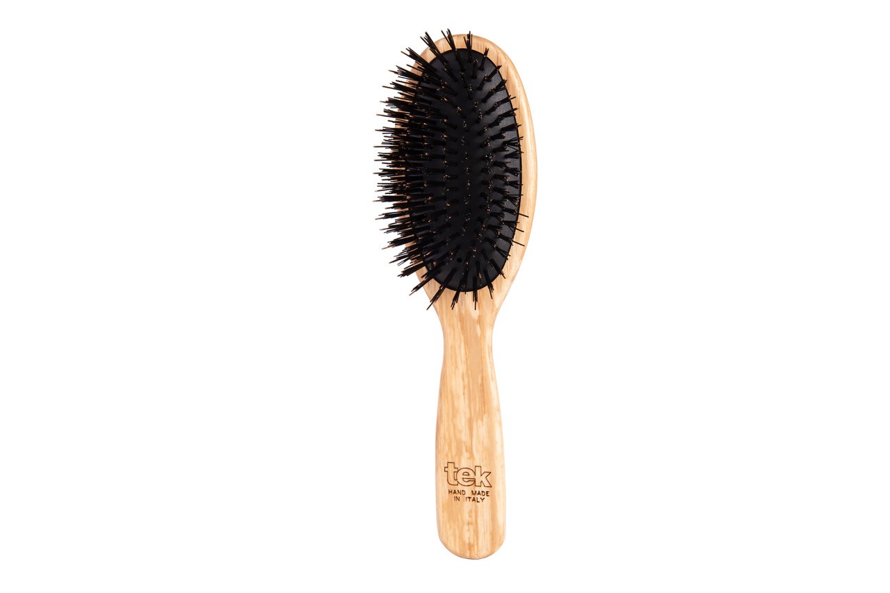 Tek - Spazzola Ovale Grande con Setole in Eco-Cinghiale e Nylon