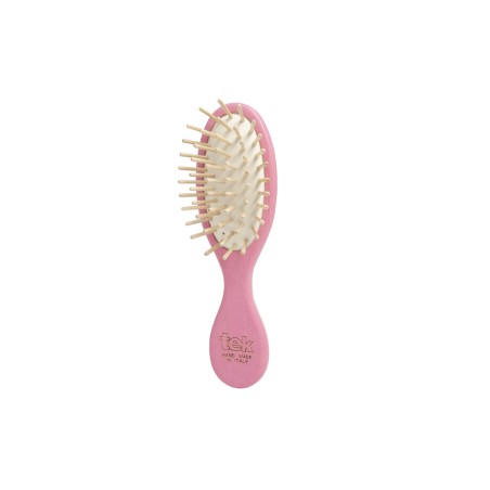 Pink Mini Oval Brush | Gentle on Scalp & Hair