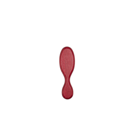 Red Mini Oval Hair Brush | Gentle on Scalp & Hair