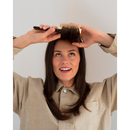 Dark Rodoid Half-Round Brush | Ideal for Styling Bangs and Blow-Drying