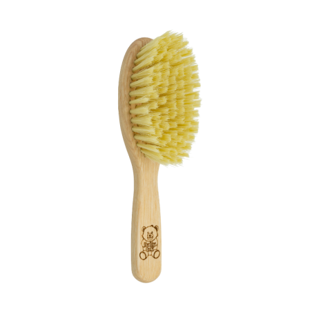 Wooden Hair Brush with Nylon Bristles | From Age 0–2 – Ideal for Cradle Cap Removal