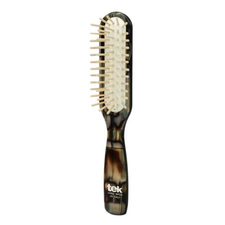 Cepillo Rectangular de Rodoide Oscuro | Ideal para Cabello Corto