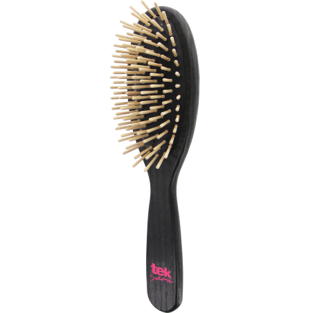 Cepillo Oval Grande Negro con Diente Corto