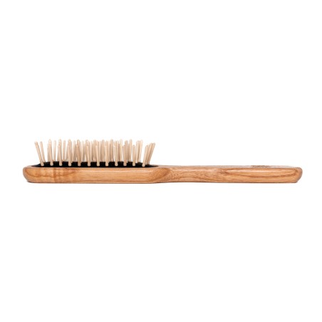 Cepillo Rectangular Pequeño con Cerdas Cortas de Madera de Carpe | Cabello Corto