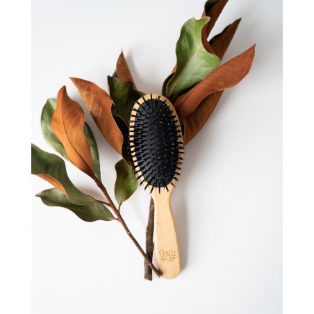 Brosse ovale grande à poils en éco-sanglier