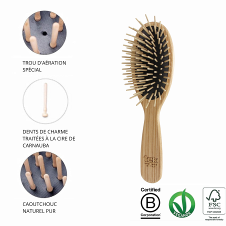 Brosse Ovale à Longs Picots | Douce pour le Cuir Chevelu & les Cheveux