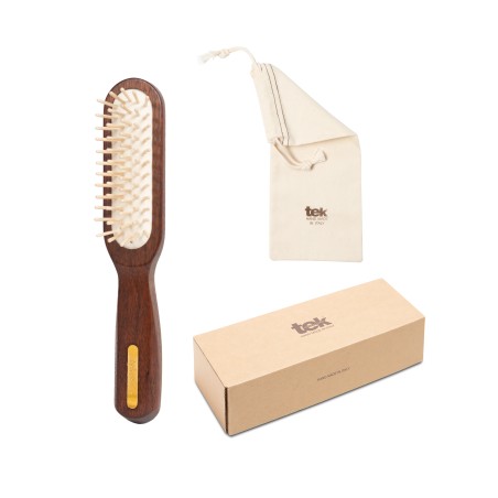 Brosse rectangulaire à dent courte en bois d’Ovangkol