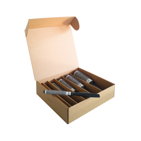 Kit brosses thermiques avec rouleau en céramique et poils antibactériens