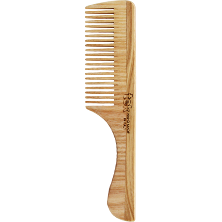 Pettine a Denti Fitti con Manico in Legno