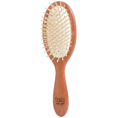 Spazzola Ovale Mogano con Dente Corto
