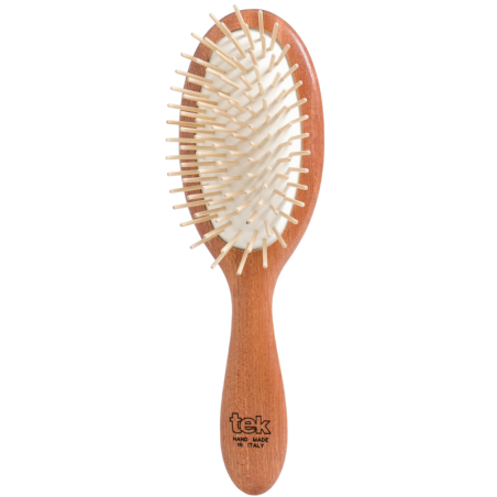 Spazzola Ovale Mogano con Dente Lungo
