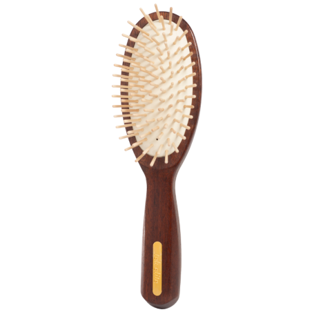 Spazzola Ovale Grande con Dente Corto in Legno di Ovangkol