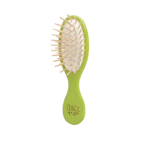 Spazzola Ovale Verde Formato Mini | Delicata su Cute & Capelli