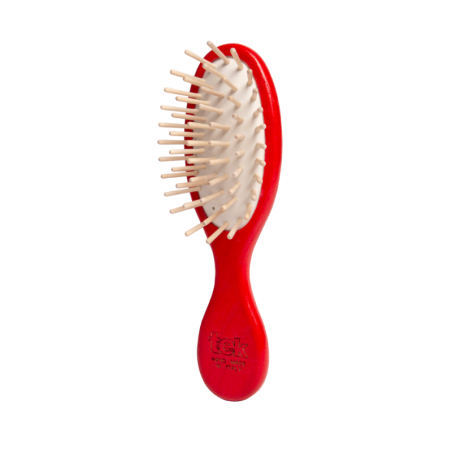 Spazzola Ovale Rossa Formato Mini | Delicata su Cute & Capelli