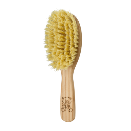 Spazzola per Capelli in Legno con Setole in Nylon | Da 0 a 2 anni – Ideale per la Rimozione della Crosta Lattea