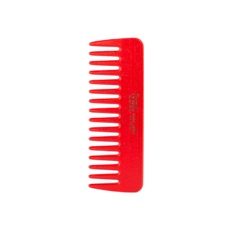 Pettine Piccolo a Denti Radi Rosso