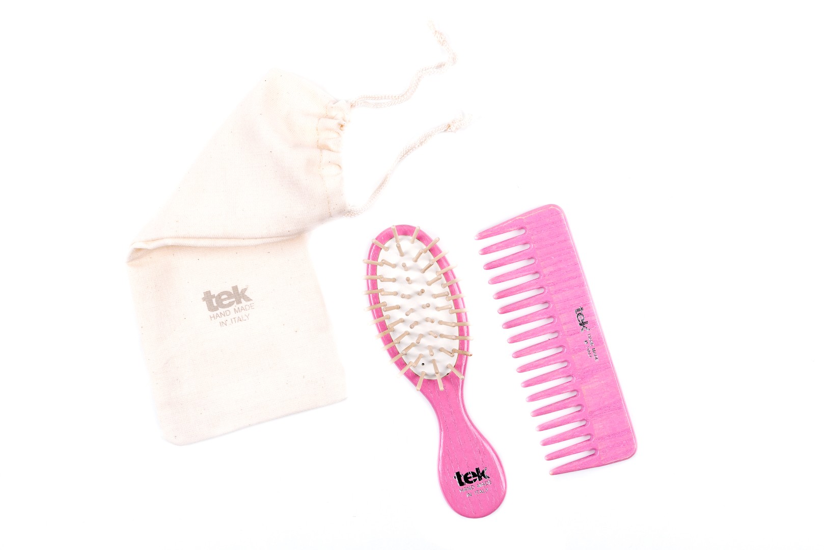 Thermobaby Set Spazzola E Pettine Rosa Caramella Per Neonati | Morbida Nylon Per Cuoio Capelluto Delicato - 3