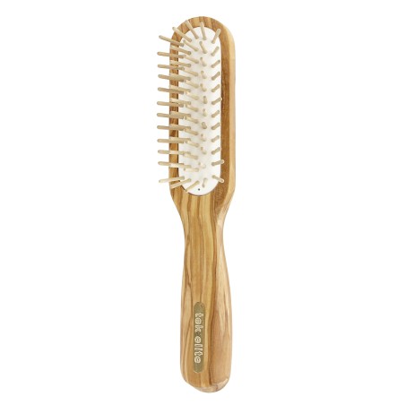 Spazzola Rettangolare con Dente Corto in Legno di Olivo