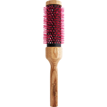 Spazzola Termica in Ceramica Ø 36 mm | Capelli Lunghi, Manico in Legno Naturale