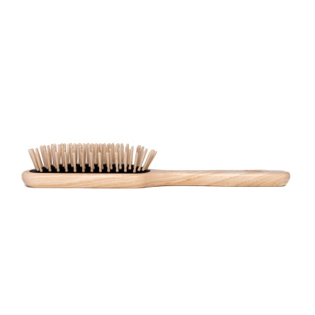 Spazzola Media Denti Corti in Legno di Carpine | Capelli Corti e Medi