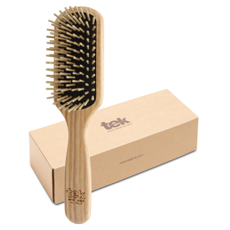 Spazzola Media Denti Corti in Legno di Carpine | Capelli Corti e Medi