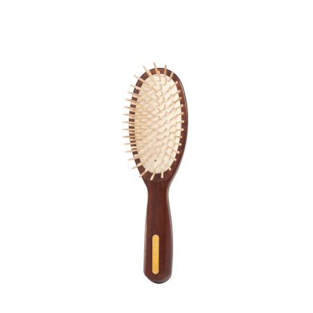 Spazzola Ovale Grande con Dente Corto in Legno di Ovangkol