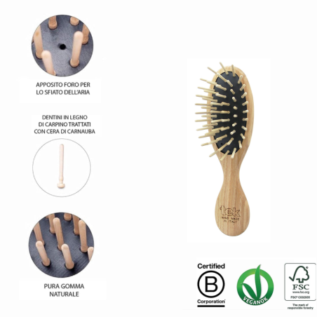 Spazzola Ovale Formato Mini | Delicata su Cute & Capelli